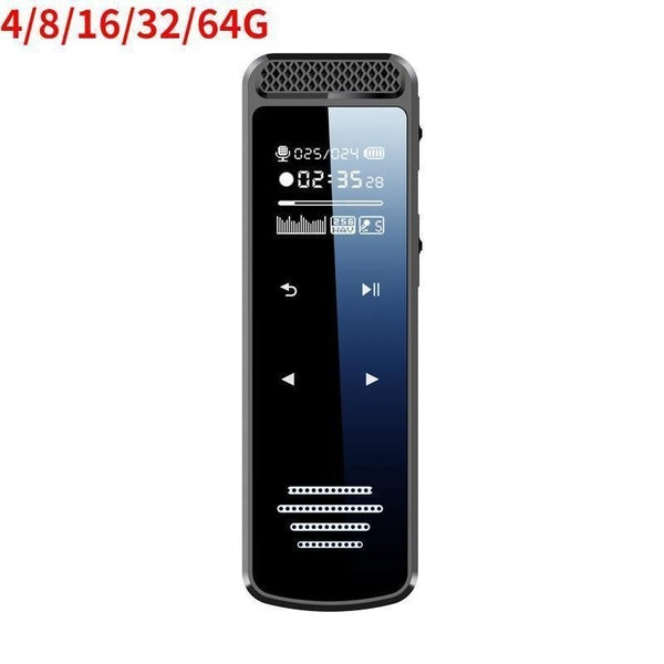 Enregistreur vocal numérique avec écran tactile, dictaphone audio HD MP3 avec mot de passe, réduction du bruit, enregistreur activé par la voix pour