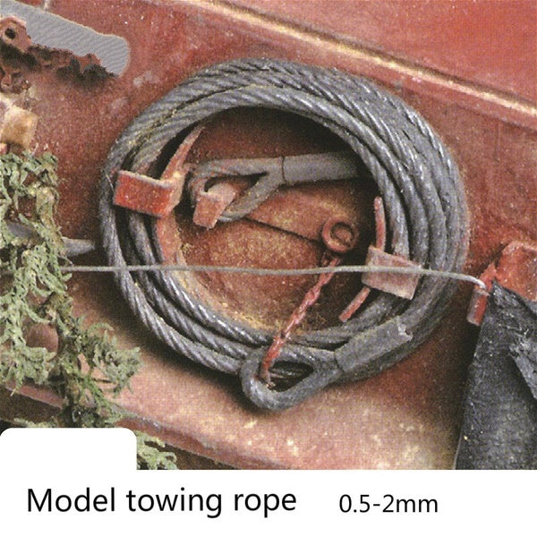 Model Traction Cable Military Steel Cable Construction Sand Table Scene Modification Accessories Materials Matron Inn