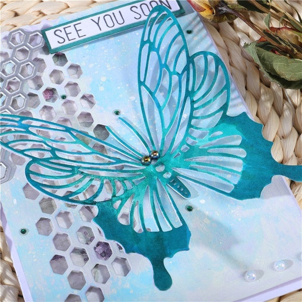 98x99mm Hollow Butterfly Metal Cutting Dies for Decor Card DIY Scrapbooking Stencil Paper Album Template Dies