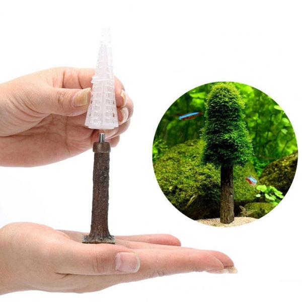 Aquarium Tank Landscape Simulation Xmas Moss Christmas Tree Plant Grow Aquarium Decoration Supplies