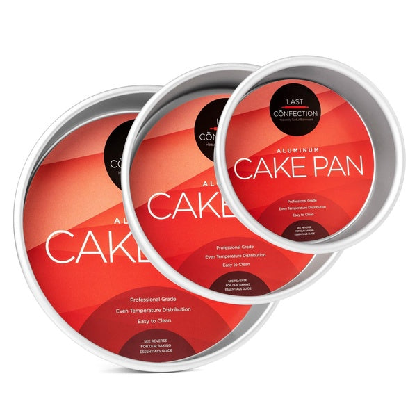 3-Piece Round Cake Pan Sets - Professional Bakeware