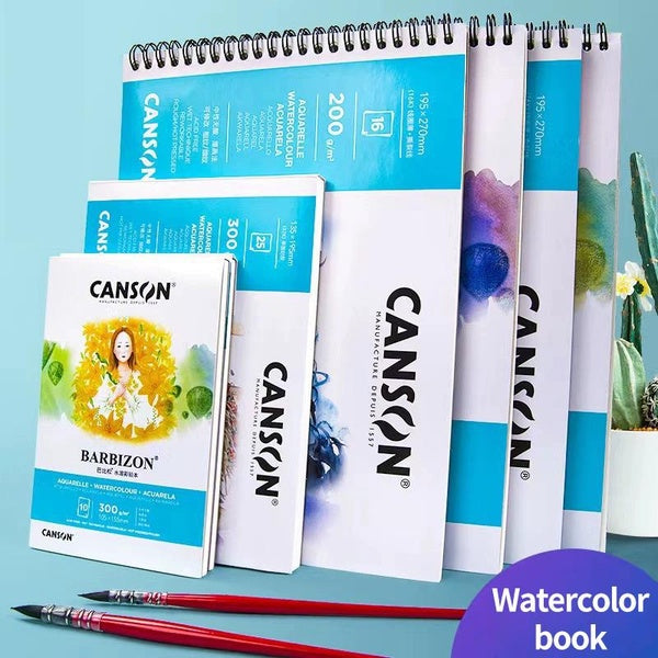CANSON BARBIZON16-20-25 feuilles aquarelle livre Grain fin 300g papier Art carnet de croquis pour peinture débutants artistes fournitures d'art