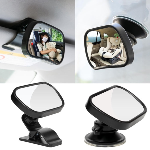 2in1 Car Baby Back Seat View Mirror Child Infant Toddler Blind Spot Ward Rearview Convex Safety Backseat Panoramic Kids Mirrors