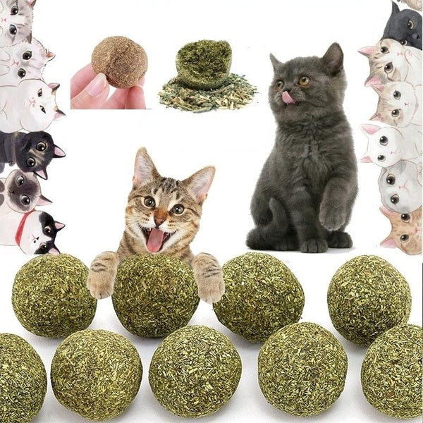 Natural Health Catmint Ball Cat Grass Pet Supplies Cat Play Game Toy Mint Leaf Ball Pet Cat Favor