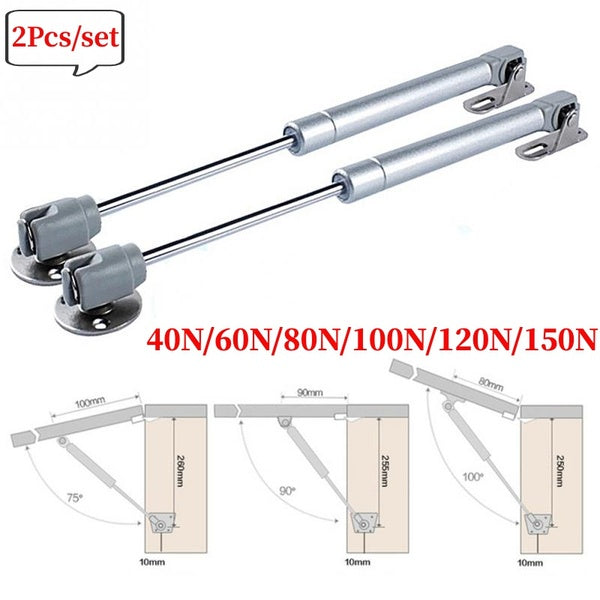 2pcs-set 20-200N Hydraulic Hinges Door Lift Support for Kitchen Cabinet Pneumatic Gas Spring for Wood Furniture Hardware