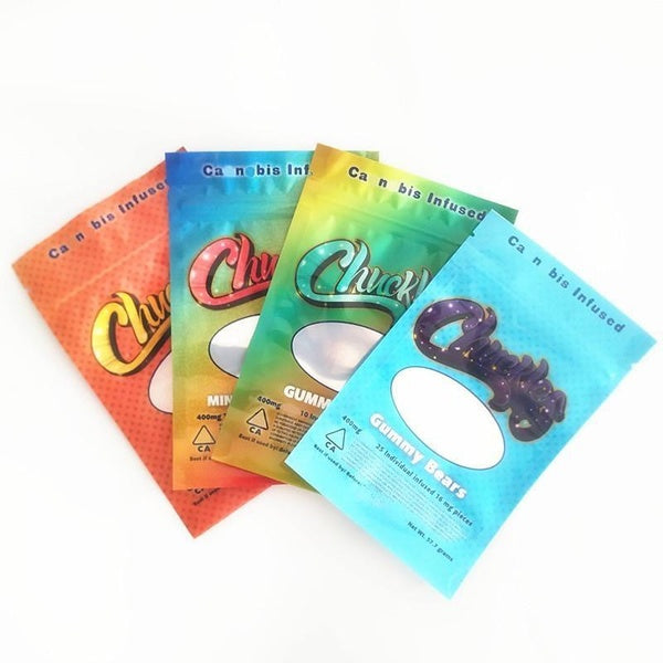 20-50PCS Empty Chuckles Gummies Candy Bags Resealable Zipper Bags