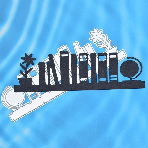 Étagère livre matrices de découpe pour bricolage Scrapbooking Album carte fabrication papier artisanat gaufrage matrices