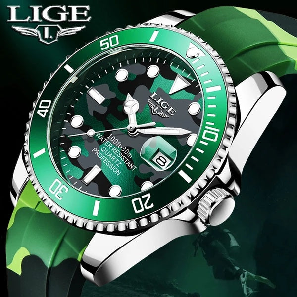 2022 LIGE montre à Quartz pour hommes Top marque de luxe montres pour hommes calendrier lumineux horloge étanche mode montre-bracelet Relogio Masculi