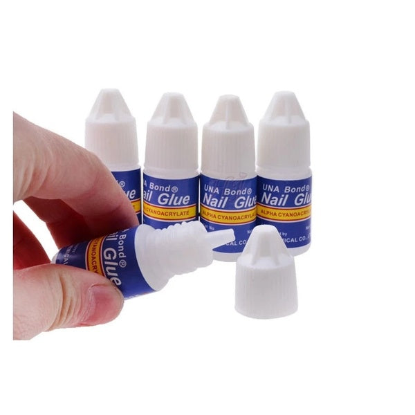 10pcs False Nail Glue False Nails Decoration Acrylic Manicure Glue Nail Tips Glue Fast Drying Manicure Blue Nail Art Tools