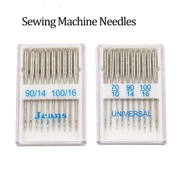 20Pcs-Set Home Sewing Machine Needles Ball Point Head 70-10 90-14 100-16 Jeans & General Home Stainless Steel Sewing Needles