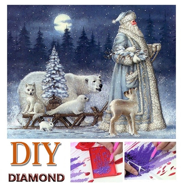 DIY Embroidery 5D Diamond Painting Full Diy Diamond Painting Mosaic Diamond Draw Christmas Home Decor