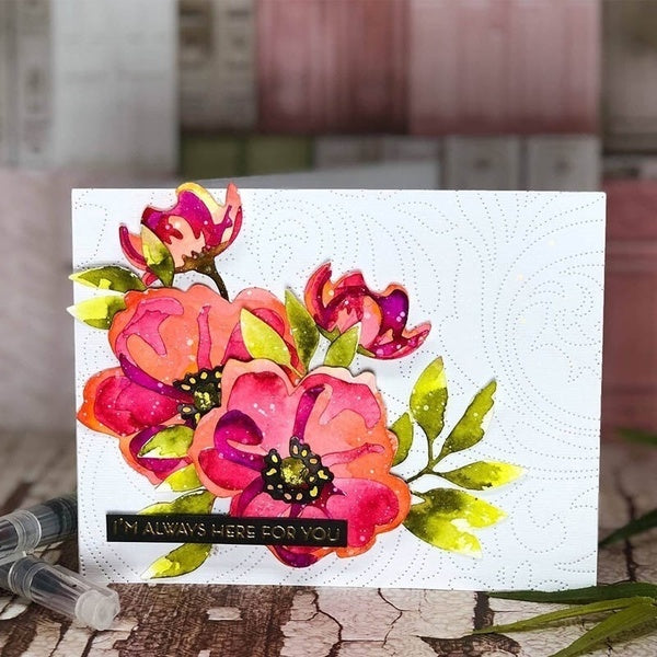 Virginia Rose 3D Metal Cutting Dies Cut Stencils for Scrapbooking Album Decorative Embossing Paper Dies for Card Making