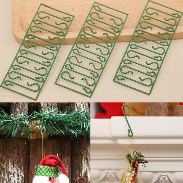 30pcs Christmas Ornaments Hooks Pendants Christmas Tree Decoration For Home Dolls Santa Claus Hanging on Christmas Tree