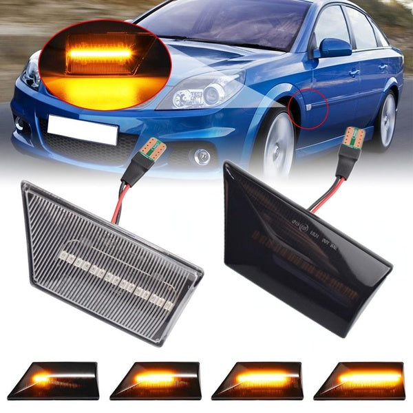 For Opel Vectra C 2002-2008 for Opel Signum 2003-2008 2 Pieces Led Dynamic Side Marker Turn Signal Light Sequential Blinker