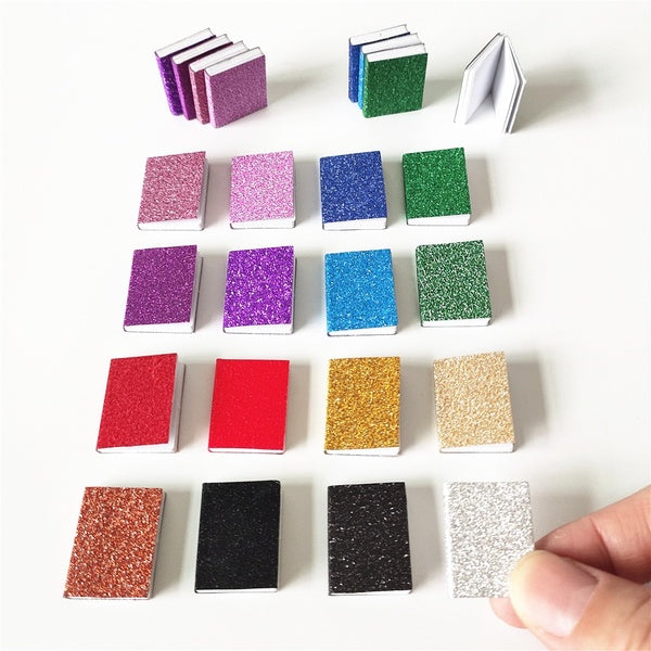 1:12 Dollhouse Mini Novels-Noteboks-Classical Books-Bling Bling Books Doll house Accessories Study Room Miniatures Collection Toy