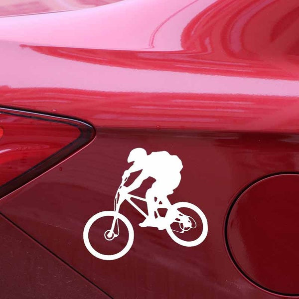 Cycling Mountain Bike Decal Interesting Decor Car Sticker.