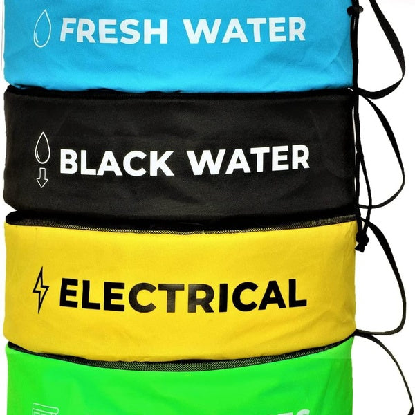 4-PACK Waterproof RV Hose Bag Storage, RV Utility Bag, Sewer Hose Bag, RV Accessories Bag, store your Water Hose, Black Hose, Electrical, and RV Acce