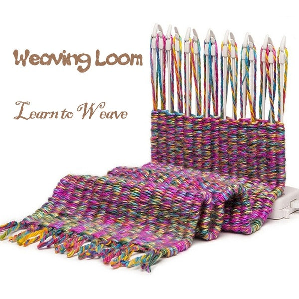 Weaving Loom Learn To Weave Scarf Knitting Machine Knitting Loom Knit Hobby Tool Kits with Knitting Wool Yarn Child Educational Toys Craft Needlework