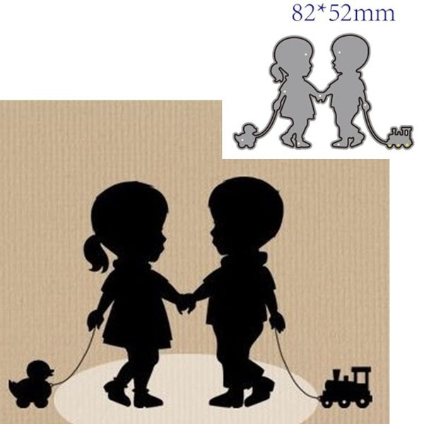 Child Decoration Metal Cutting Dies Scrapbooking Stencil for Album Paper DIY Gift Card Decoration Embossing Dies