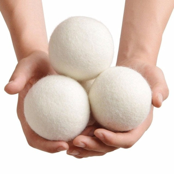6Pcs Laundry Balls Reusable Wool Dryer Ball for Washing Fabric Clothes Softer Laundry Cleaning Ball Tumble Dryer