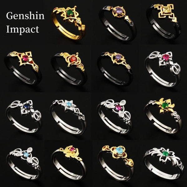 Genshin Impact Gaming Peripherals Metal Ring Gift Cosplay Props