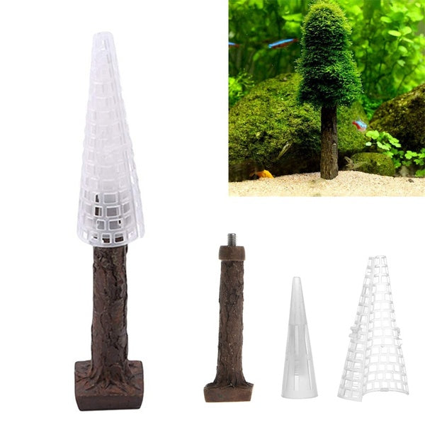 Simulation Noël Mousse De Noël Mousse Arbre Plante Cultiver Aquarium Réservoir Paysage Décor Fish Tank Aquarium Décoration Ornement