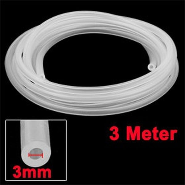 3mm x 6mm Silicone Vide Tube Translucide Bière Eau Pompe À Air Tuyau Tuyau 3 Mètres De Long
