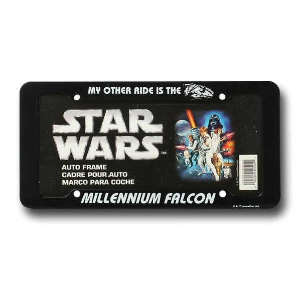 Cadre de plaque d'immatriculation Star Wars Millennium Falcon