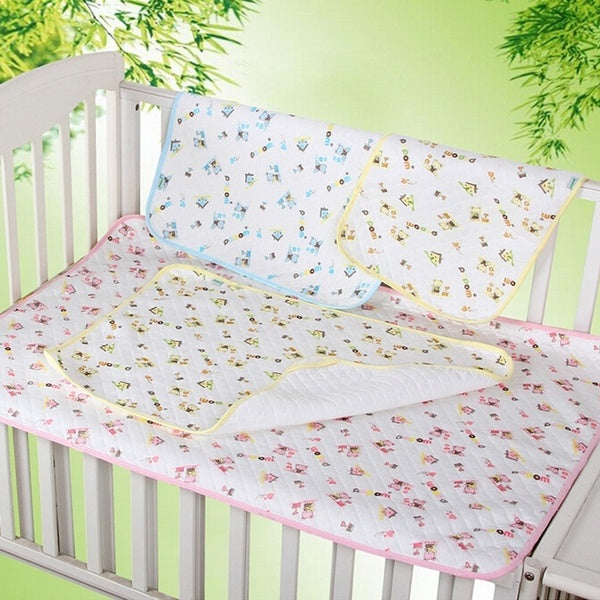 Portable Urine Mat Waterproof Baby Infant Cartoon Bedding Changing Cover Pad