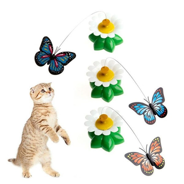 Electric Butterfly Bird Teasing Cat Toys Interactive Cat Toys Cat Supplies