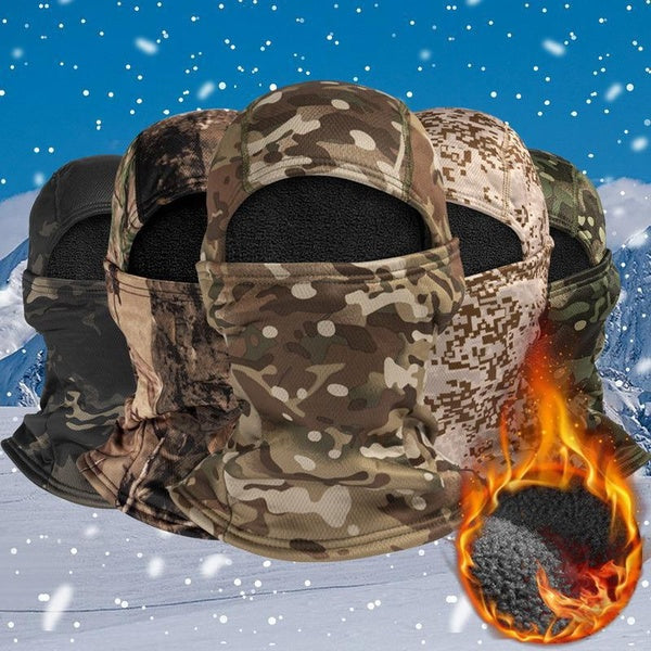 New Winter Military Tactical Balaclava Warm Fleece Thermal Ski Snowboard Face Mask Cycling Hunting Airsoft Camo Hats Scarf