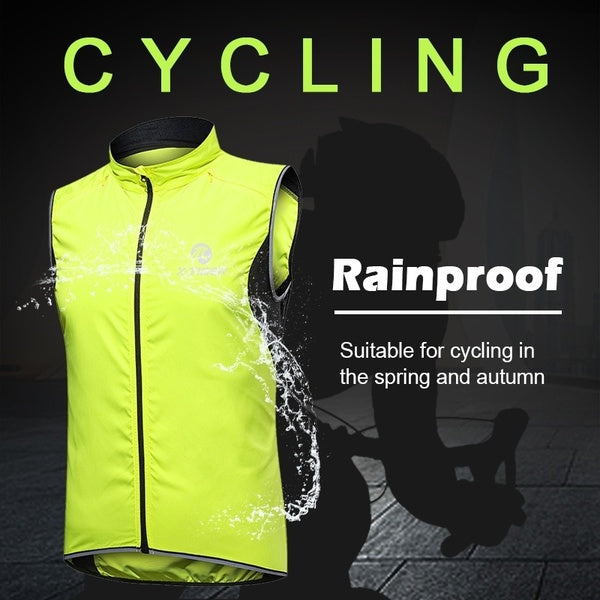 X-TIGER Windproof Cycling Vest Rainproof Sleeveless Reflective Safety Vest MTB Bike Jacket