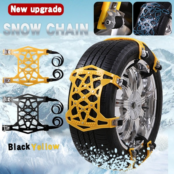 1pcs Thicker TPU Snow Chains Universal Car Suit Tyre General Automobile Tire For SUV Off-road Safety Chains Snow Mud Ground Anti Slip