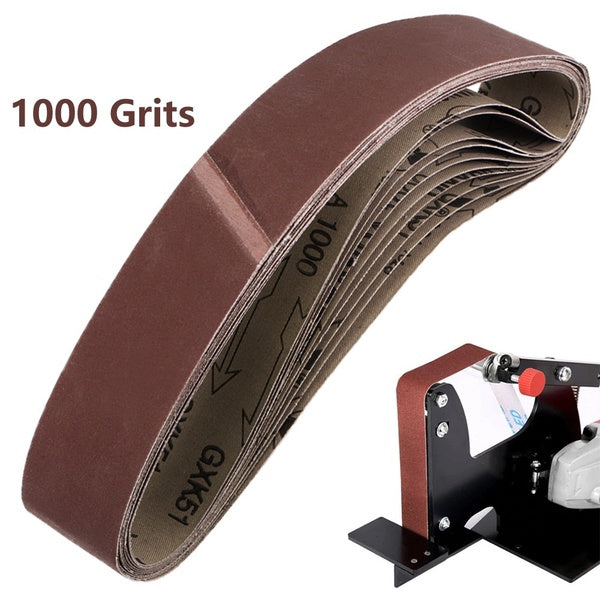 10 pièces 2 "x 27" chevauchement connecter bande abrasive oxyde d'aluminium 1000 grains