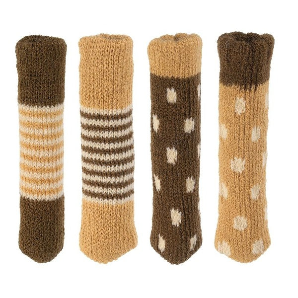 16pcs-24pcs Knitted Chair Leg Socks Furniture Table Feet Leg Floor Protectors Covers Floor Protection Pads Moving Noise Reduction