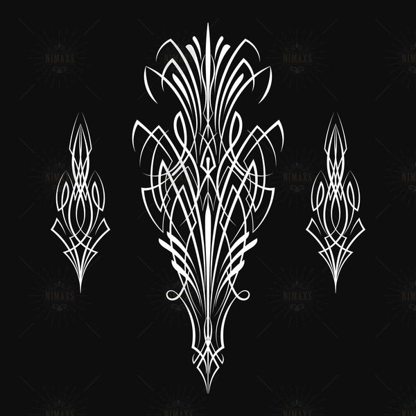 Ensemble de 2 pour Pinstriping Decal Vinyl Sticker