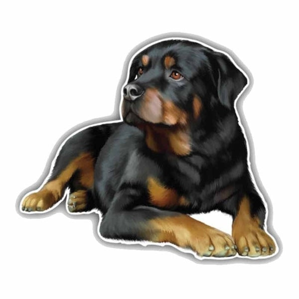 Mode 11 CM x 9.6 CM Rottweiler Chien Décoration De Voiture De Voiture Camion De Voiture Fenêtre Porte Pare-chocs Autocollant Decal