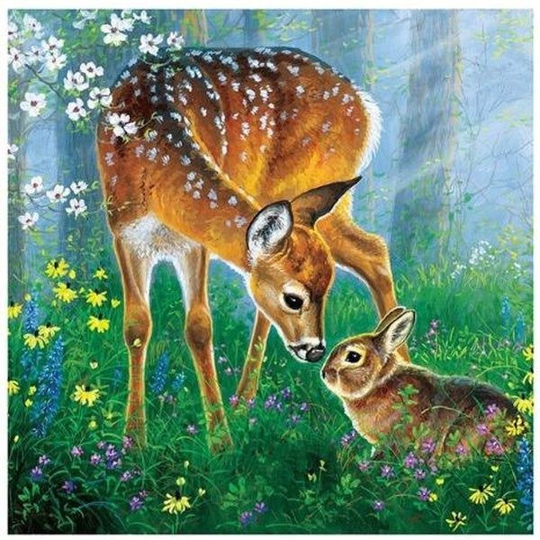 5D DIY Diamond Embroidery Animals Bunny Diamond Mosaic Rabbit Home Decor Diamond Painting Cross Stitch Rhinestones Picture Art