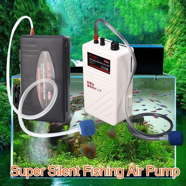 Air Pump Fishing Aerator Fresh Quiet Oxygenated For Fish Bait Aquarium-WWW