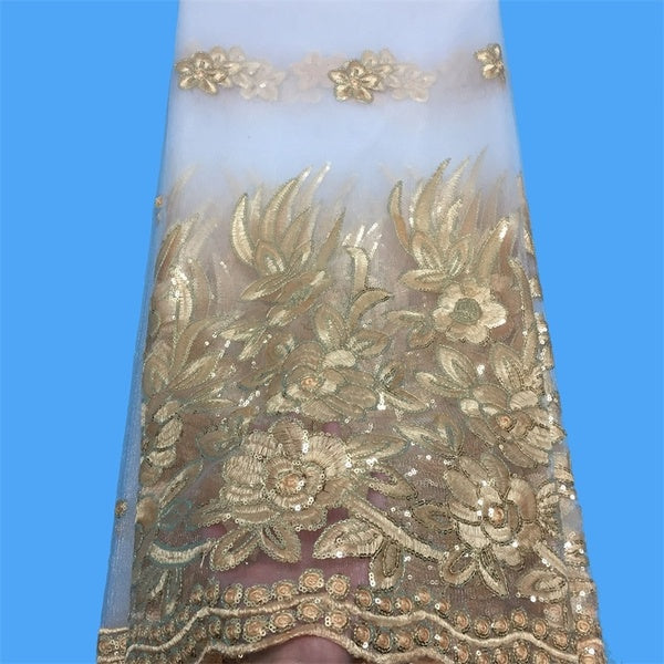 African Laces Embroidered Nigerian Laces Fabric High Quality Dubai French Mesh Lace Fabric 5 Yards high quality GREEN,YELLOW,WHITE,BLUE,PURPLE,WINE
