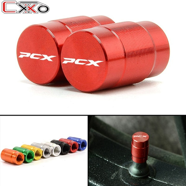 Motorcycle Wheel Tire Valve caps Airtight Covers For HONDA PCX 125 PCX125 PCX 150 PCX150 2010-2020 With LOGO ''PCX''