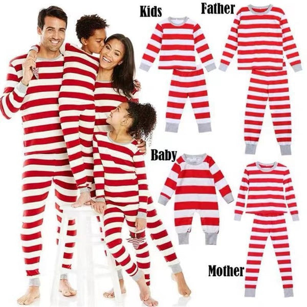 Family Christmas Pajamas Matching Sets Xmas Matching Pjs for Adults Kids Holiday Home Xmas Family Sleepwear Set