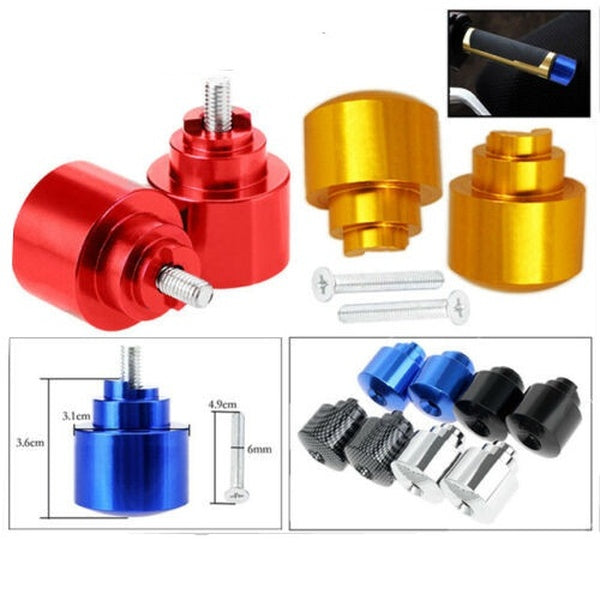 Par Handlebar Plug Slider Handle Bar End Weights Grips Cap For Honda CB 559 919 CBR 1000RR 929RR VFR 800 GL 1800 Golding Wing