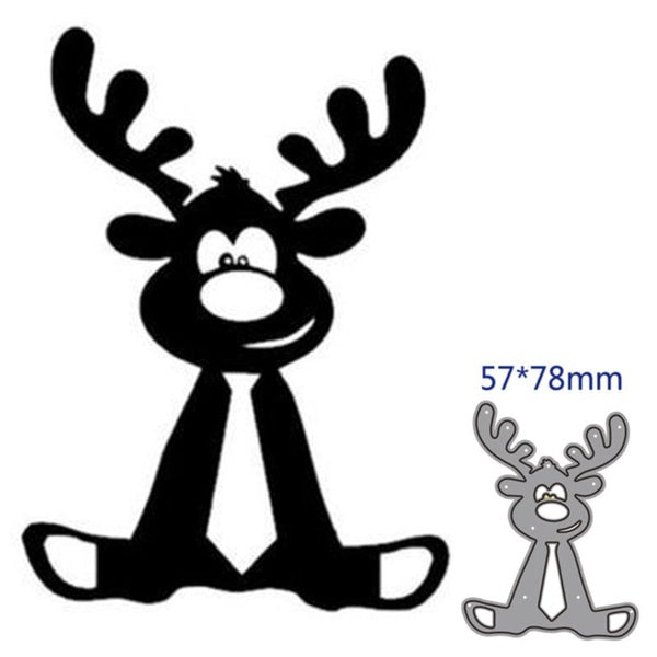 Deer Elk Design Carbon Steel Cutting Dies DIY Scrapbooking Emboss Paper Embossing Tool Cards Album Stencil