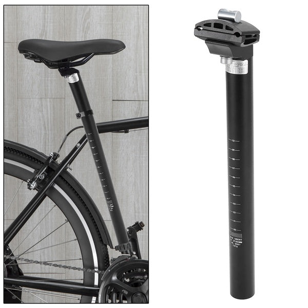 27.2x300mm-30.4x300mm VTT Accessoires Noir Durable En Alliage D'aluminium Vélo Tige De Selle Réglable Tube De Selle avec Pince Noir