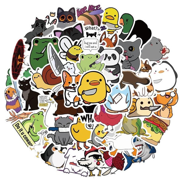 10-60cs What Funny animal stickers So great Graffiti Stickers for DIY Luggage Laptop Skateboard Motorcycle Bicycle Stickers