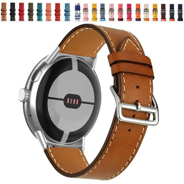 Leather Strap For Google Pixel Watch-Pixel Watch 2 Band Replacement Belt Smartwatch Wrist Bracelet Wristbands Accessories for Pixel Watch (1 Pcs Band