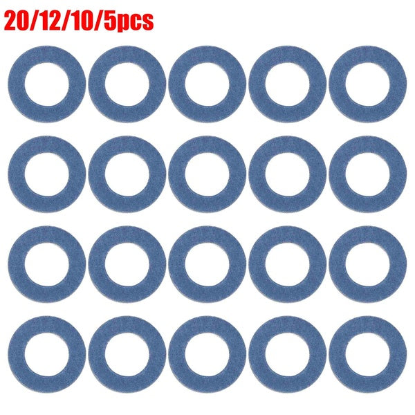 20-12-10-5pcs M12 Blue Oil Drain Plug Gaskets Engine Aluminum Alloy Washer Seals Replacement for Toyota 90430-12031