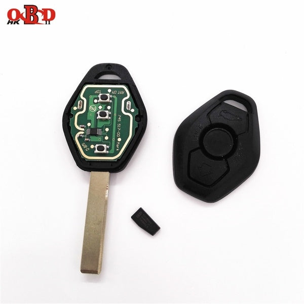 433-315MHz 3 Buttons General Straight Remote Car Key 7935-ID44 Chip FOR BMW X3 X5 E38 E39 E46 EWS HU92 Blade