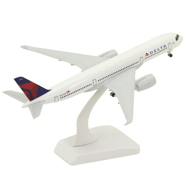 1:350 Scale 20cm Aircraft Model Alloy Plane Diecast Airplane Airbus A350 Air American Delta Airline for Gift Collection Home Office Decoration